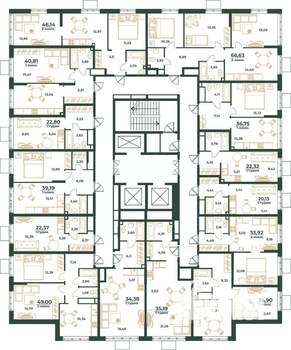 Студия квартира, вторичка, 34м2, 9/24 этаж
