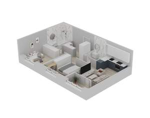 2-к квартира, вторичка, 59м2, 3/20 этаж