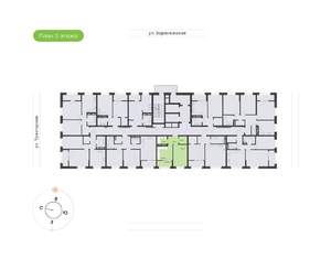 1-к квартира, вторичка, 35м2, 5/20 этаж