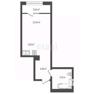 Студия квартира, строящийся дом, 32м2, 7/20 этаж