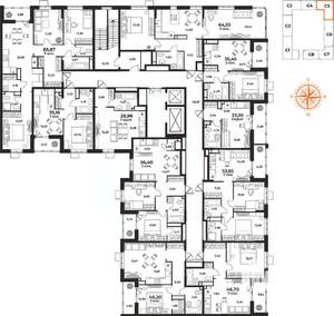 2-к квартира, вторичка, 65м2, 4/10 этаж