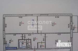 3-к квартира, вторичка, 63м2, 4/5 этаж