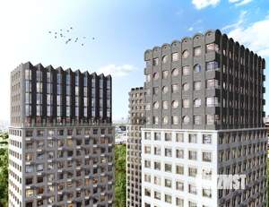 2-к квартира, строящийся дом, 64м2, 20/22 этаж