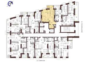1-к квартира, строящийся дом, 44м2, 4/23 этаж