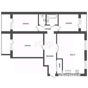 4-к квартира, вторичка, 84м2, 8/10 этаж