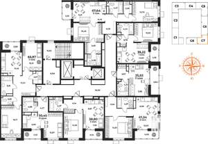 1-к квартира, вторичка, 35м2, 8/10 этаж