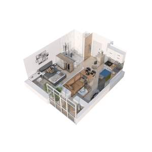 1-к квартира, вторичка, 35м2, 14/23 этаж