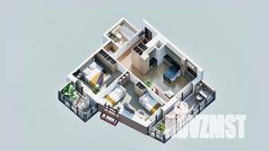 2-к квартира, вторичка, 62м2, 16/23 этаж