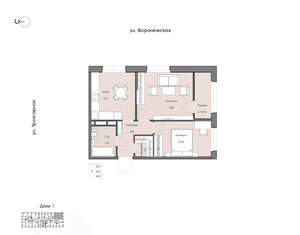2-к квартира, вторичка, 51м2, 5/20 этаж