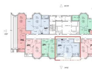 2-к квартира, сданный дом, 60м2, 6/25 этаж