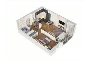 1-к квартира, вторичка, 45м2, 13/15 этаж