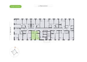 1-к квартира, вторичка, 35м2, 18/20 этаж