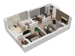 2-к квартира, вторичка, 72м2, 3/24 этаж