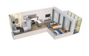 1-к квартира, вторичка, 36м2, 16/17 этаж