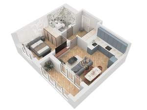 1-к квартира, вторичка, 45м2, 8/9 этаж