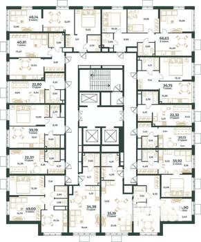 Студия квартира, вторичка, 35м2, 7/24 этаж