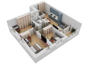 3-к квартира, вторичка, 73м2, 11/23 этаж