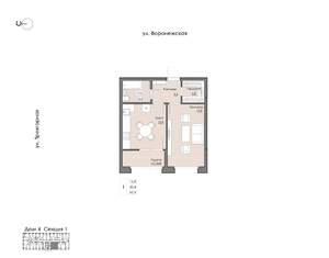 1-к квартира, вторичка, 35м2, 2/20 этаж