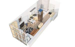 1-к квартира, вторичка, 22м2, 15/23 этаж