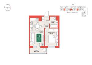 1-к квартира, вторичка, 34м2, 5/12 этаж