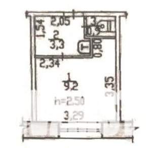 Студия квартира, вторичка, 13м2, 1/5 этаж