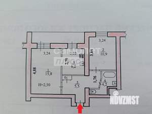 2-к квартира, вторичка, 43м2, 6/9 этаж