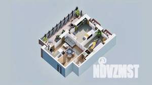 2-к квартира, вторичка, 54м2, 16/23 этаж