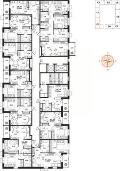 2-к квартира, вторичка, 34м2, 6/10 этаж