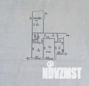 3-к квартира, вторичка, 69м2, 9/9 этаж