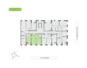 2-к квартира, вторичка, 60м2, 8/9 этаж