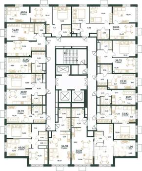 1-к квартира, вторичка, 39м2, 13/24 этаж