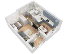 1-к квартира, вторичка, 38м2, 7/9 этаж