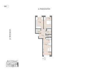 2-к квартира, вторичка, 65м2, 11/20 этаж
