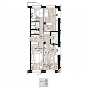 3-к квартира, вторичка, 102м2, 4/15 этаж