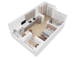 1-к квартира, вторичка, 29м2, 12/20 этаж