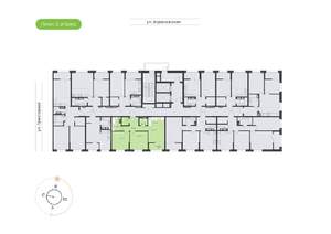 2-к квартира, вторичка, 58м2, 11/16 этаж
