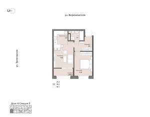 1-к квартира, вторичка, 40м2, 7/9 этаж