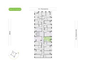 1-к квартира, вторичка, 29м2, 3/9 этаж