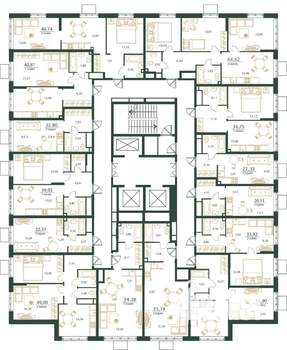 2-к квартира, вторичка, 46м2, 21/24 этаж
