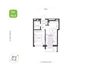 1-к квартира, вторичка, 44м2, 5/7 этаж