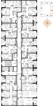 2-к квартира, вторичка, 48м2, 8/10 этаж