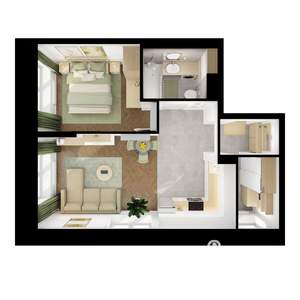 1-к квартира, вторичка, 45м2, 7/10 этаж