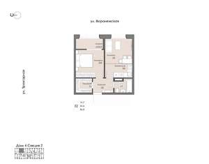 1-к квартира, вторичка, 37м2, 3/9 этаж