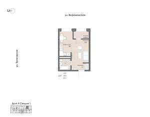 1-к квартира, вторичка, 27м2, 18/20 этаж