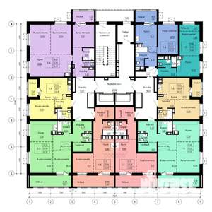 3-к квартира, строящийся дом, 75м2, 17/19 этаж