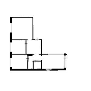 3-к квартира, вторичка, 61м2, 4/5 этаж