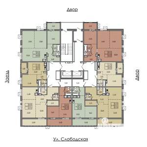 2-к квартира, вторичка, 65м2, 16/19 этаж