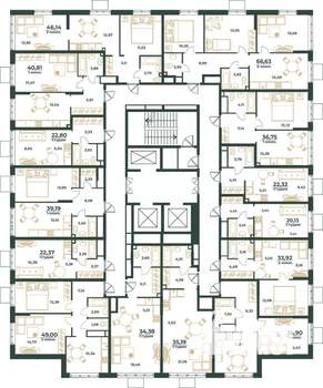 Студия квартира, вторичка, 34м2, 11/24 этаж