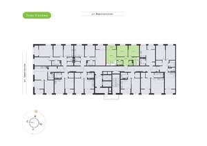 2-к квартира, вторичка, 59м2, 17/20 этаж