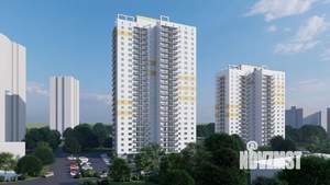 1-к квартира, строящийся дом, 32м2, 13/25 этаж